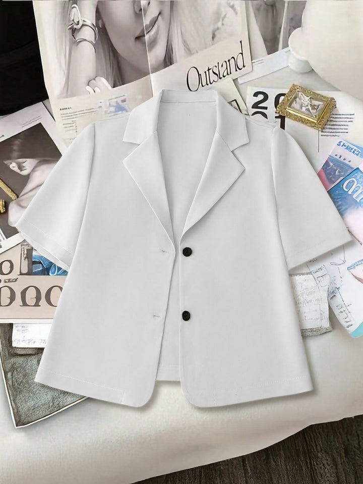 Dame Kortærmet Blazer med moderne snit Stilla