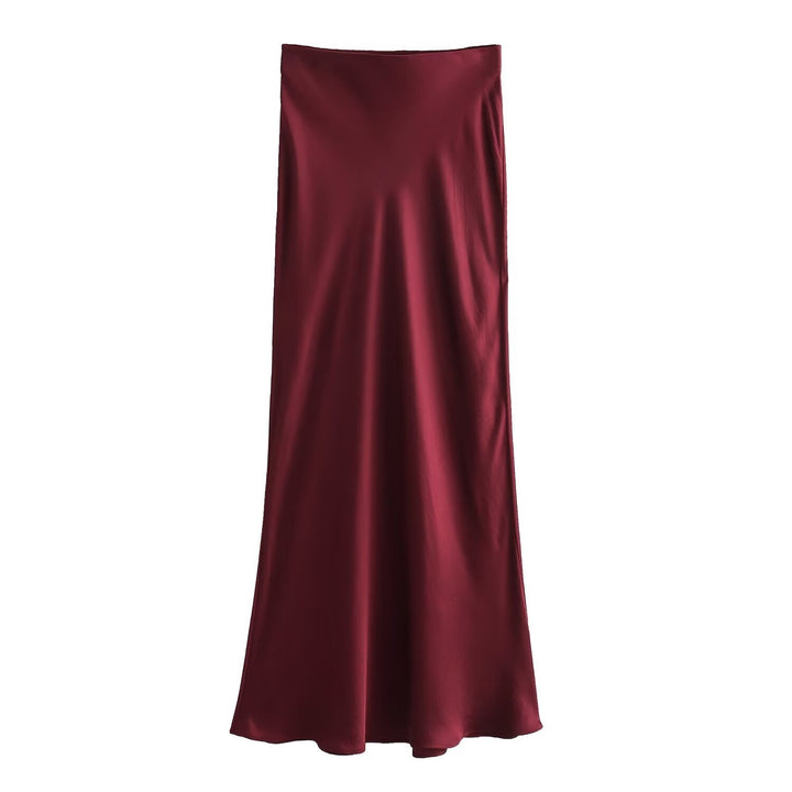 Dame lang satin skirt Skovae