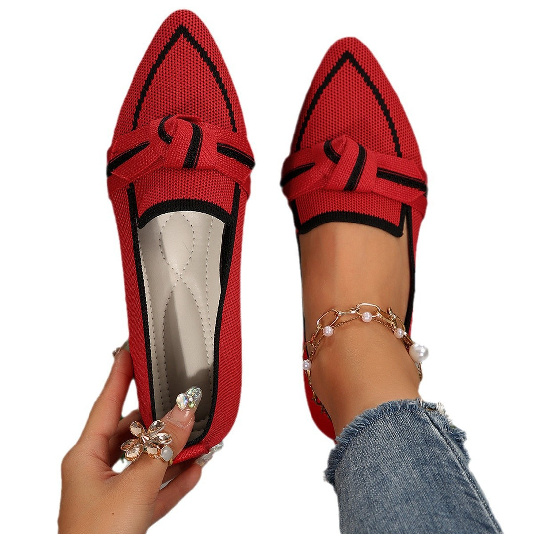 Dame Slip-On Mokasiner med elegant knude-detalje Stilla