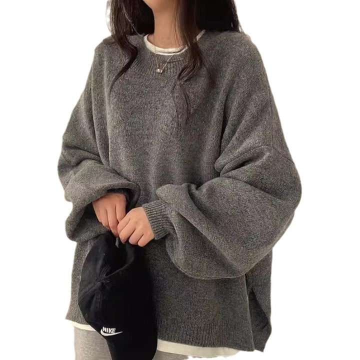 Kvinder oversized striktrøje med brede ærmer og afslappet skæring Stilla