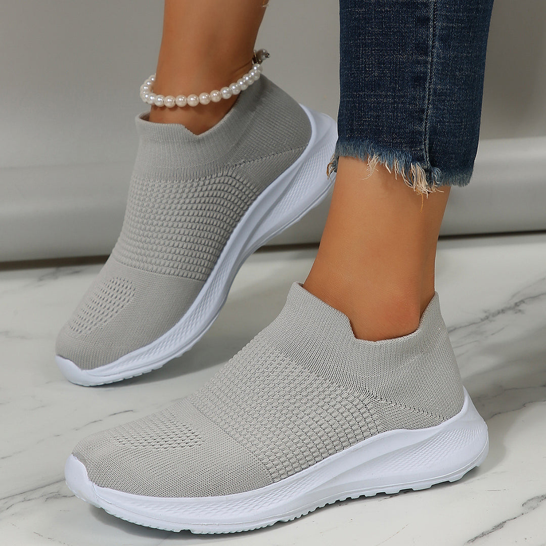 Dame åndbare Slip-On Sneakers med fleksibelt strikket overdel Stilla