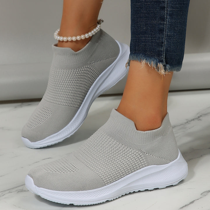 Dame åndbare Slip-On Sneakers med fleksibelt strikket overdel Stilla