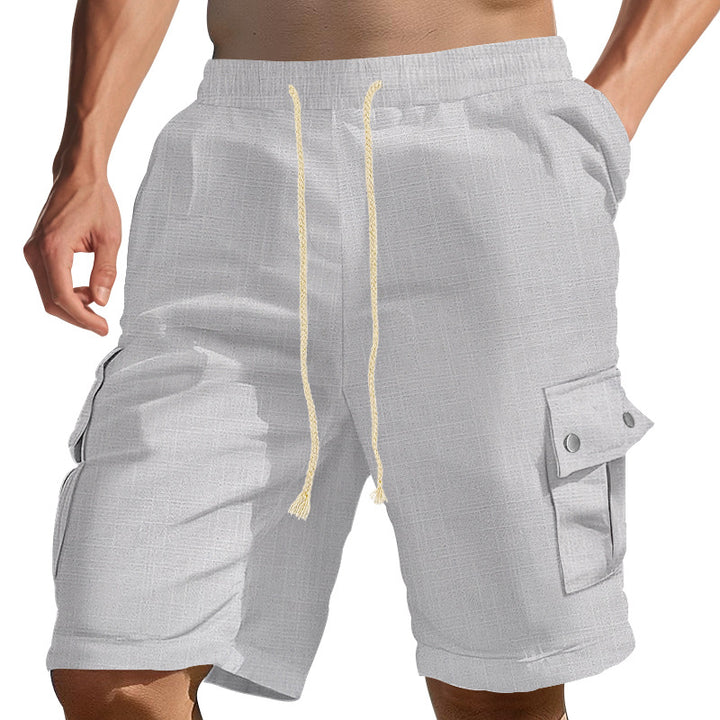 Herren Cargo-Shorts med elastisk talje og praktiske sidelommer Stilla