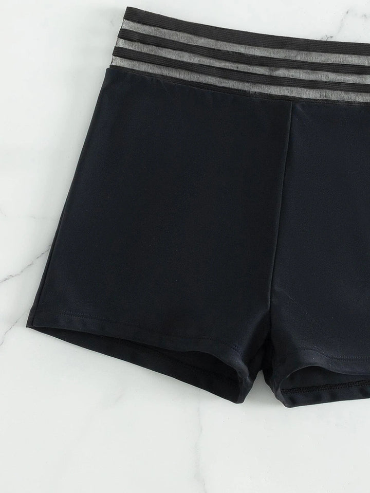 Damer Sporty Badedragt med Netdetaljer Skovae