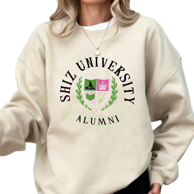 Kvinders oversized sweatshirt med universitetsmærke og afslappet pasform Stilla