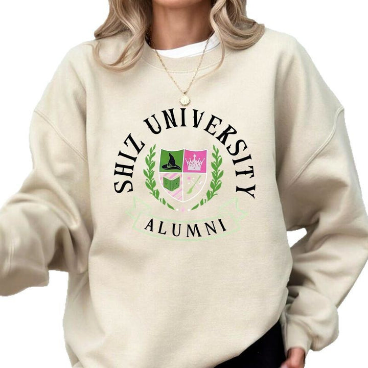 Kvinders oversized sweatshirt med universitetsmærke og afslappet pasform Stilla