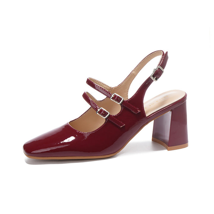 Dame Slingback-hæle med spænde-detalje Stilla