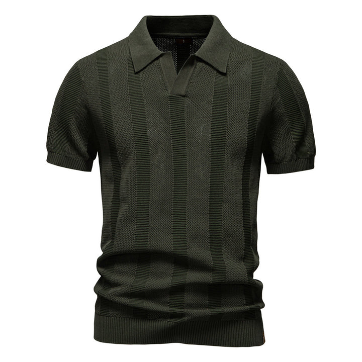 Herrer Polo-Shirt med struktureret design og moderne krave Stilla