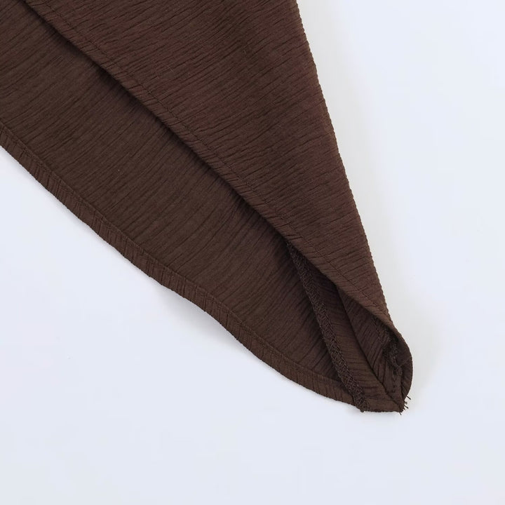 Dame asymmetrisk kjole med elegant drapering Skovae