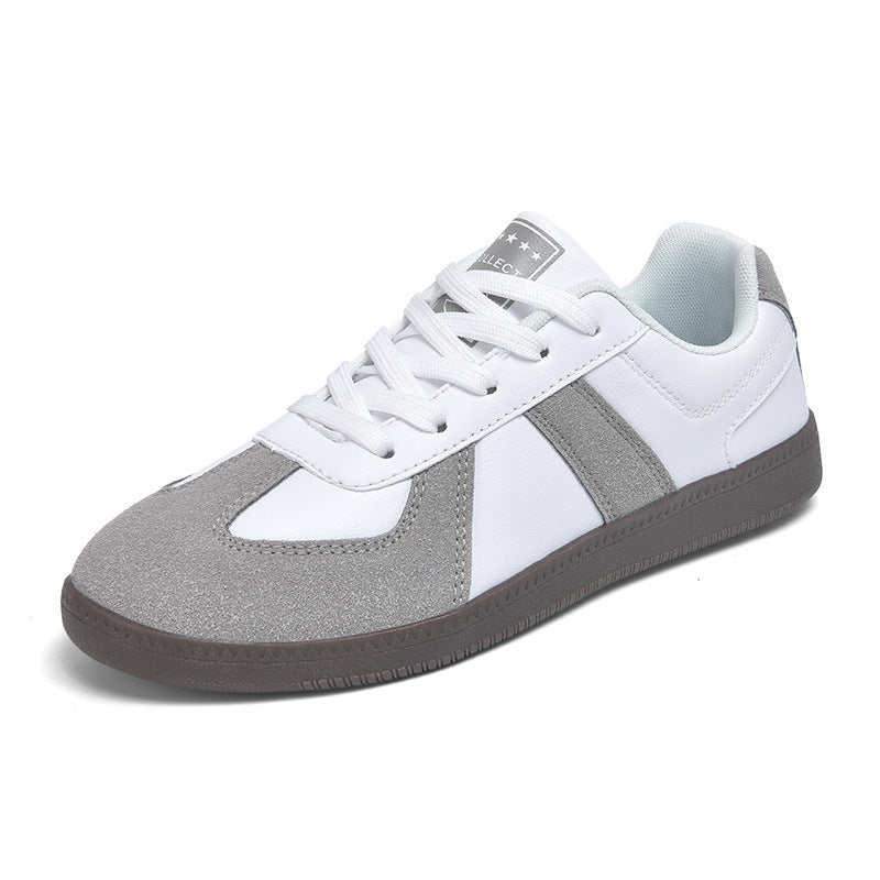 Unisex nan urbaner Tennis-Sneaker med velourslæder-overlays, polstret hælkant og vulkaniseret gummisål Skovae