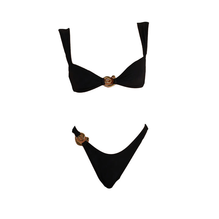 Dame bikini-sæt med elegant smykkedetalje Skovae