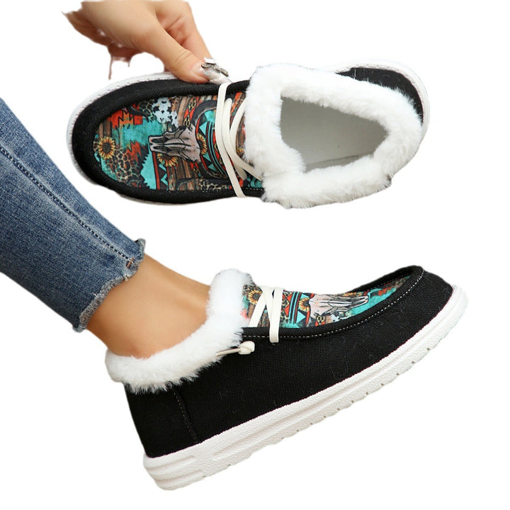 Dame Slip-On Sneakers med alsidigt mønster og hyggeligt indvendigt foder Stilla