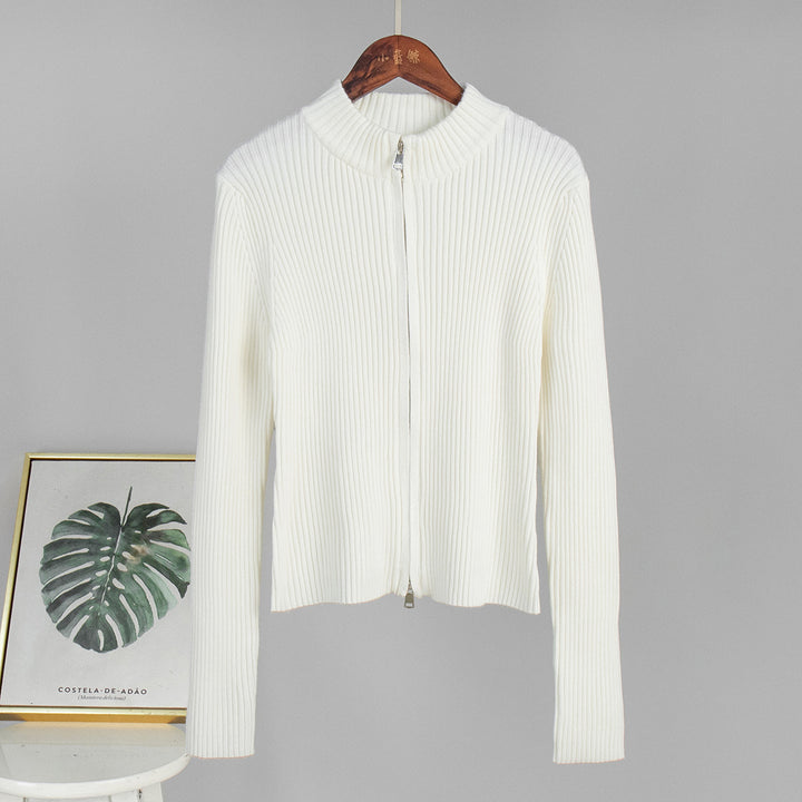Kvinders ribbestrikkede pullover lavet af blød bomullsblanding med elegant snit Stilla