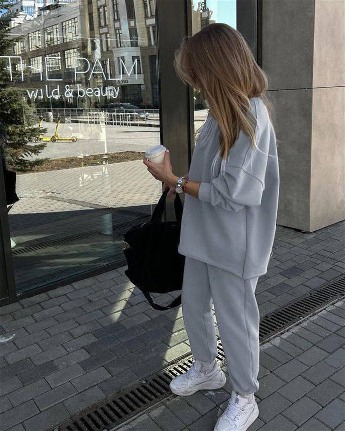 Stilla | Trendy Mode Elastiske Bukser To-Delt Sæt