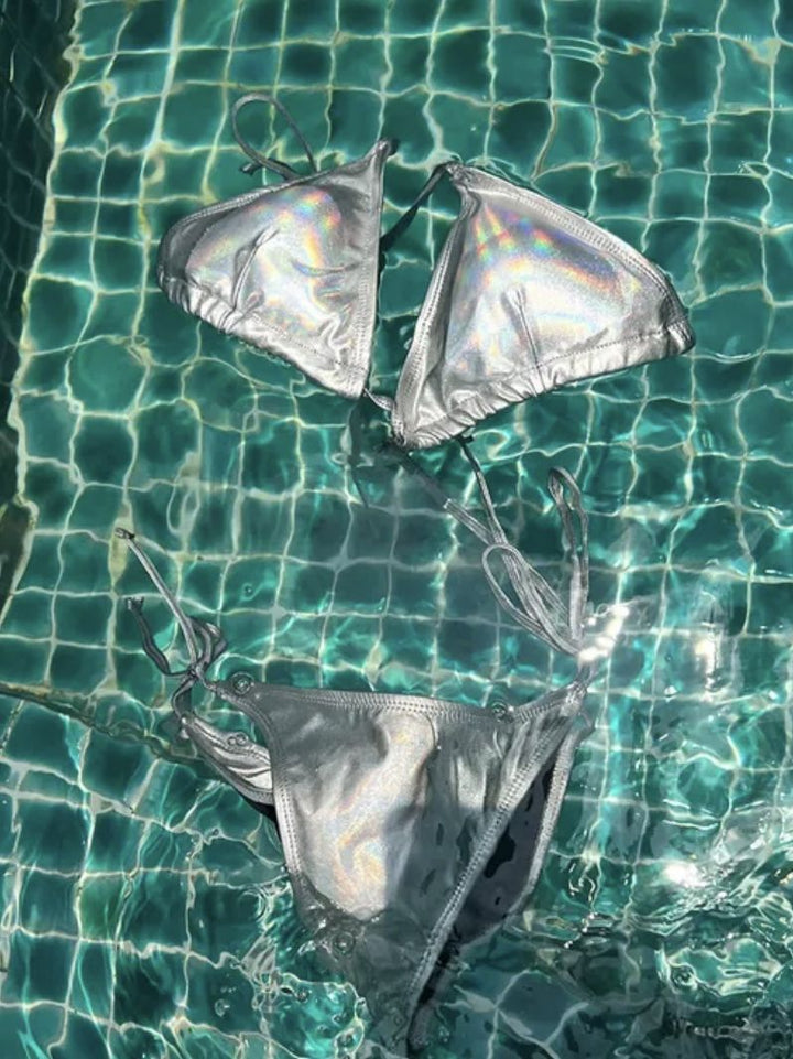 Dame bikini sæt med metallisk glans fra Stilla