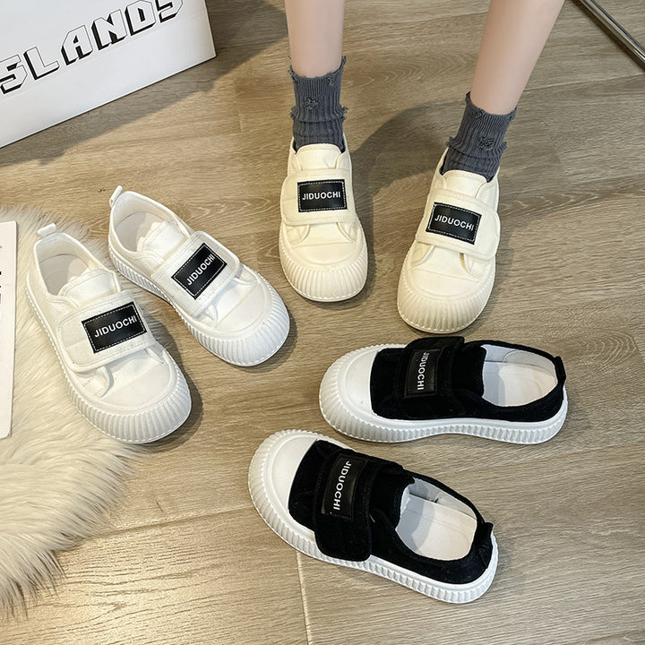 Dame Slip-On Sneakers med elastisk velcro og innovativ støddæmpning Stilla