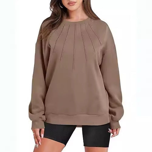 Dame Sweatshirt med raffineret foldedesign Stilla