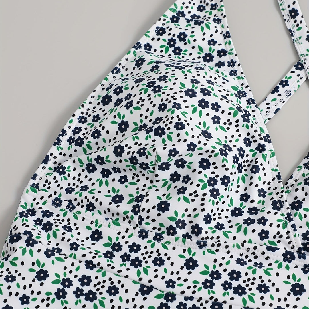 Dame Strandkjole med floralt design Skovae