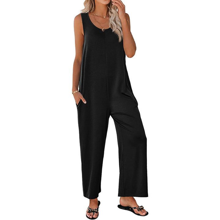 Dame Casual Jumpsuit med vide ben og praktiske lommer Stilla