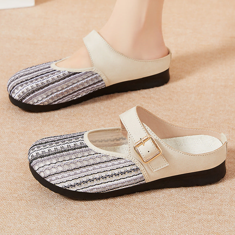 Femme Justerbar Rem Komfort Mary Jane Clogs Stilla
