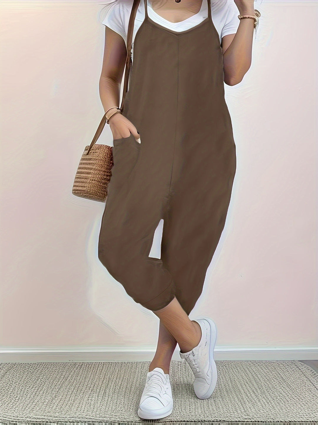 Dame jumpsuit med komfortabel pasform og praktiske lommer Stilla