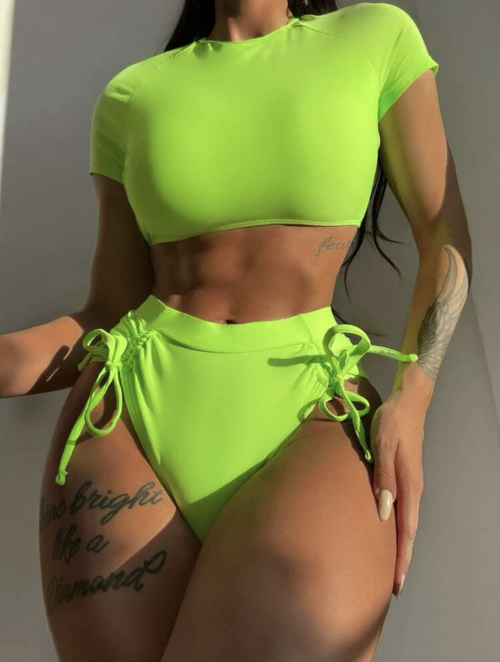 Damer Sporty Crop-Top med høj talje Stilla