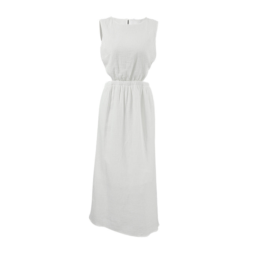 Dames Maxikjole med elegante Cut-Out-detaljer og svingende kant Stilla