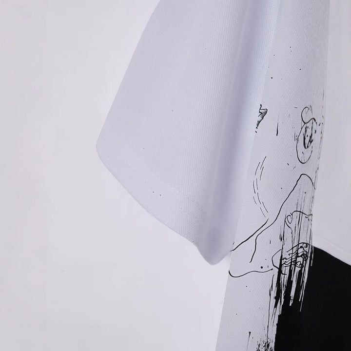 Herrer Poloshirt med kreativt grafisk design og åndbare egenskaber Stilla