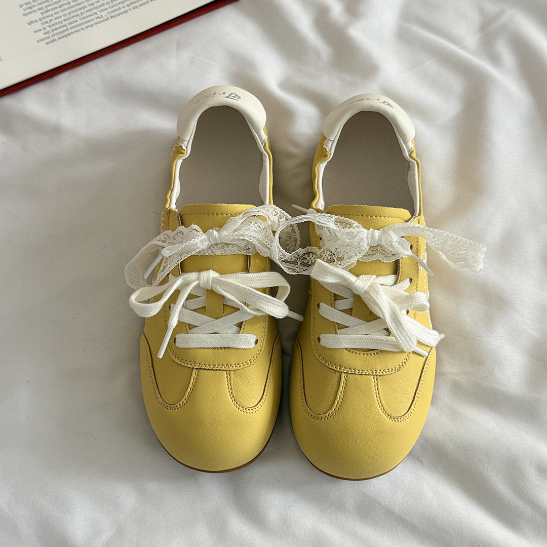 Femme Lace-Accent Fritids Sneakers Stilla