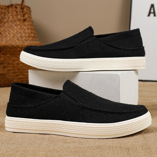 Femme Fritid Slip-On Strik Sneakers Stilla