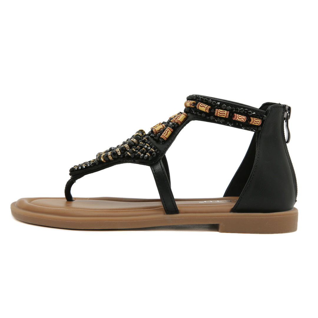 Dame Sandaler med dekorative perleudsmykninger Stilla