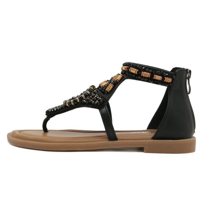 Dame Sandaler med dekorative perleudsmykninger Stilla