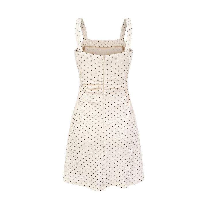 Dame Spaghetti-båndkjole med punktuelt design og elegant snit Stilla