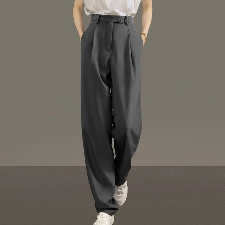 Dame bred stofbuks med elegant plissé-form Stilla