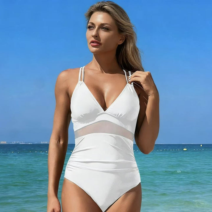 Damer Elegant Monokini med raffineret V-udskæring Skovae