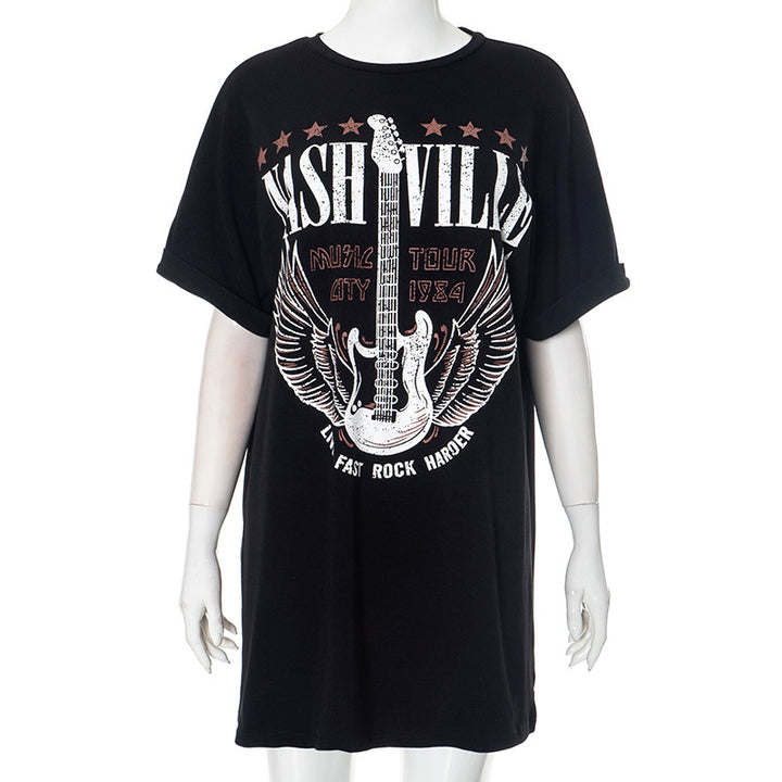Femme Grafik Plus Size T-Shirt Stilla