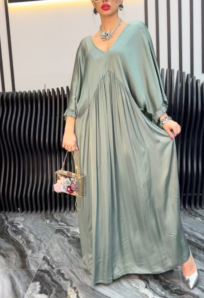 Kvinder Elegant Maxi Kaftan Kjole Stilla