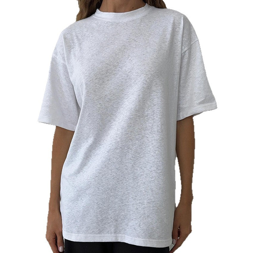 Dame Oversized T-shirt lavet af højkvalitets bomuld med komfortabel pasform og afslappet look Stilla