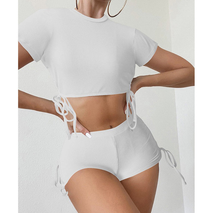 Dame Crop-Top og Shorts Sæt Skovae