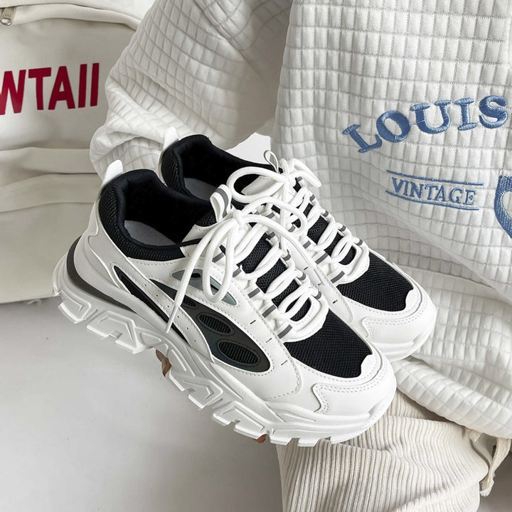 Dame Sporty Chunky Sneakers med åndbart mesh-design og skridsikker sål Stilla