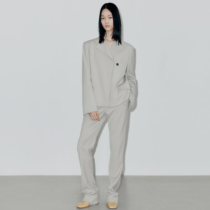 Dame Urban Oversized Blazer med moderne snit og praktiske lommer Stilla