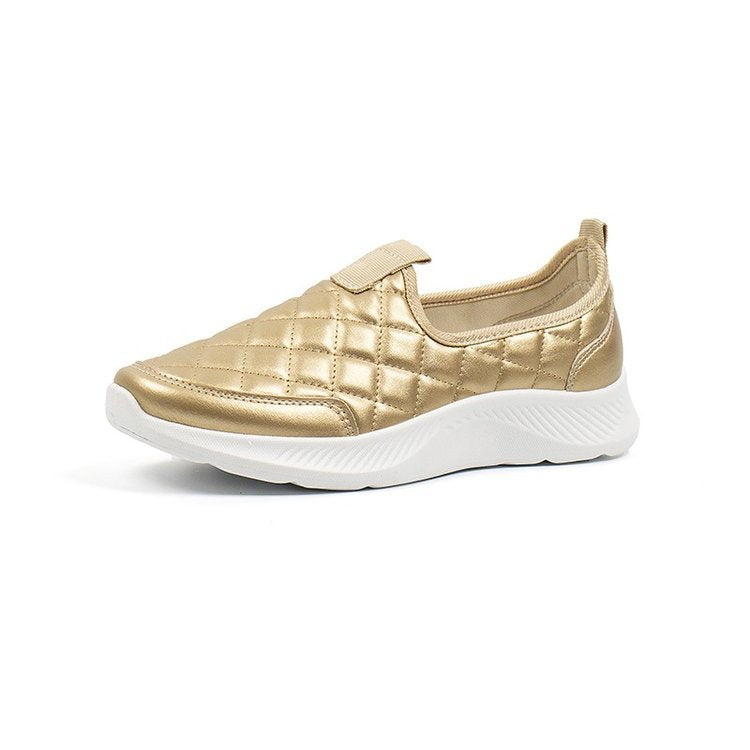 Dame Slip-On Sneakers med moderne quilt design og skridsikker sål Stilla