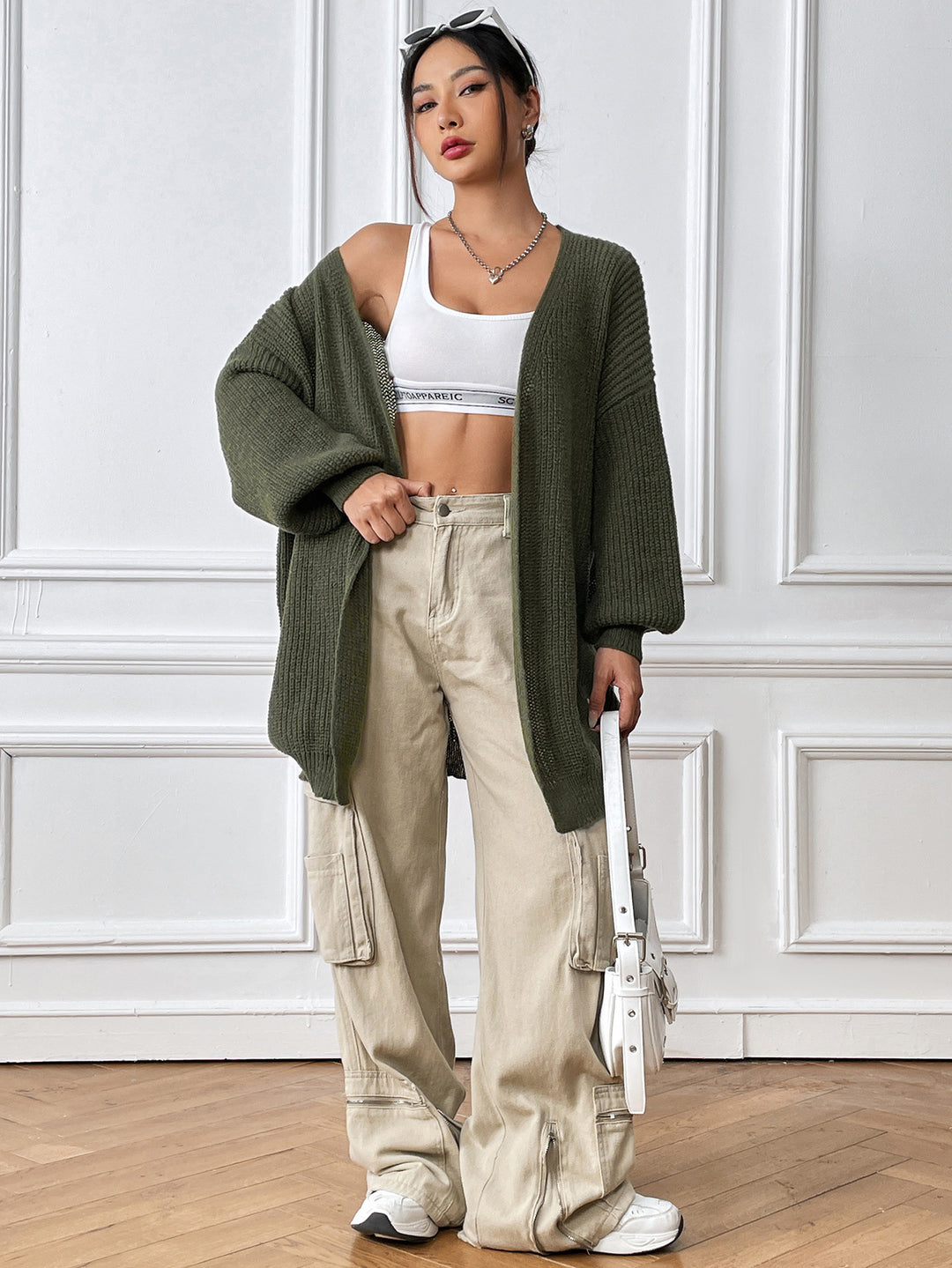 Femme Oversized Strikjakke Stilla