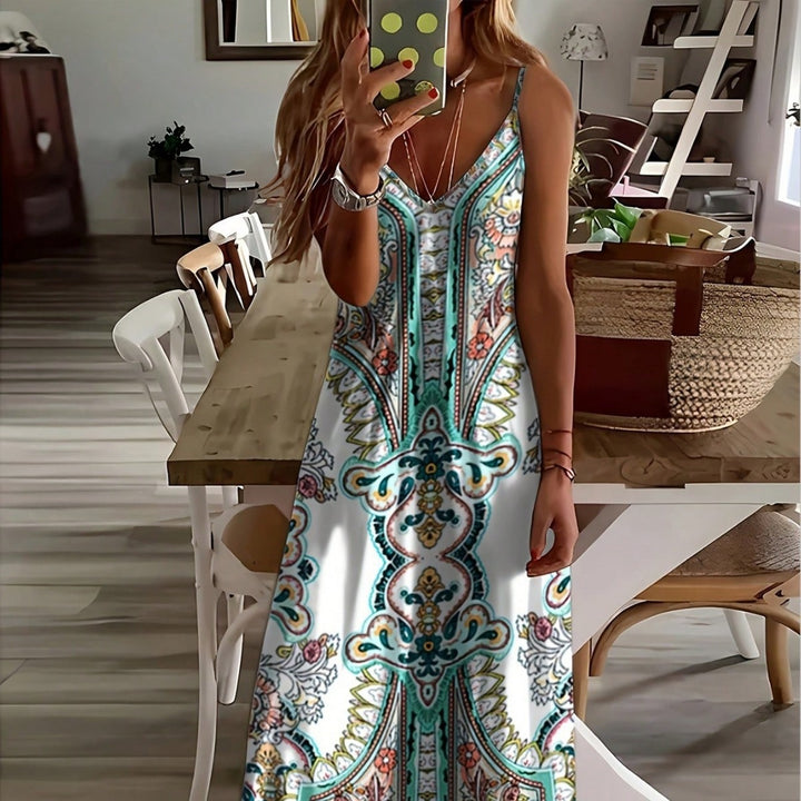 Dame Maxi-kjole i elegant Boho-stil Stilla