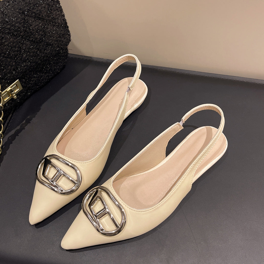 Dame elegante Slingpumps med moderne spænde-detalje og behagelig pasform Stilla