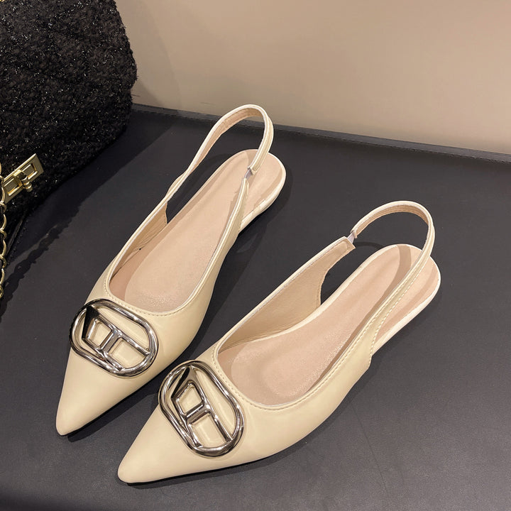 Dame elegante Slingpumps med moderne spænde-detalje og behagelig pasform Stilla