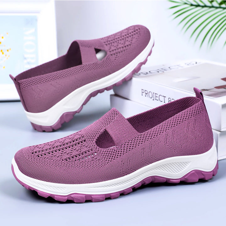 Dame Slip-On Fritidssko med åndbar overfladestruktur og skridsikker sål Stilla