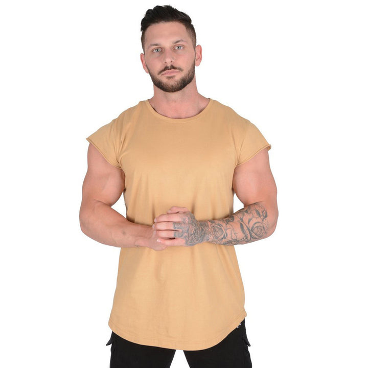 Herrer moderigtigt T-shirt med asymmetrisk søm og behagelig pasform Stilla