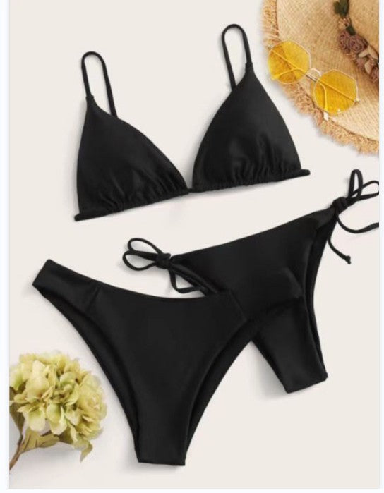 Femme justerbart bikinisæt med bindesnor Stilla