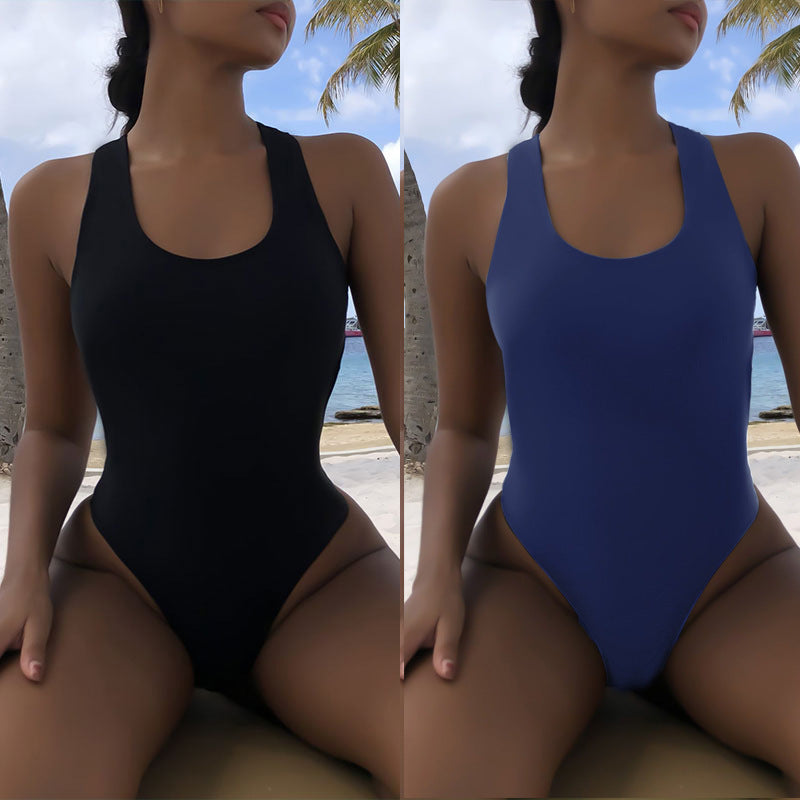 Damer Højskåret One-Piece Badedragt Skovae